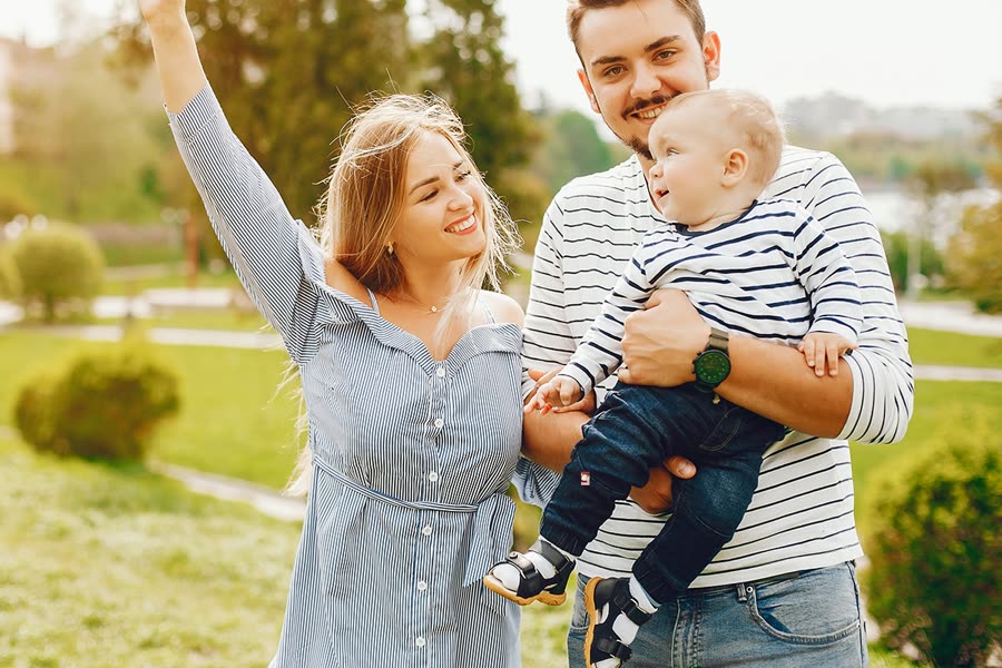 Familie im Park